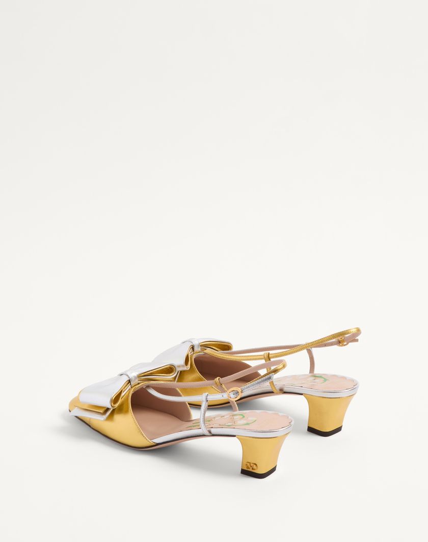 BOWOW SLINGBACK PUMPS IN LAMINATED NAPPA 45MM - Image 4